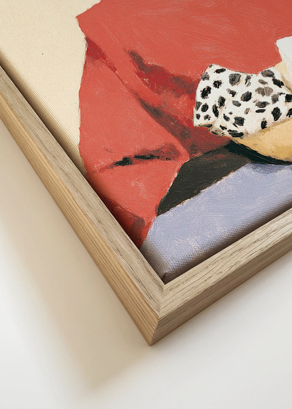 Arte para cozinha: mulher com tigela – Canvas detail