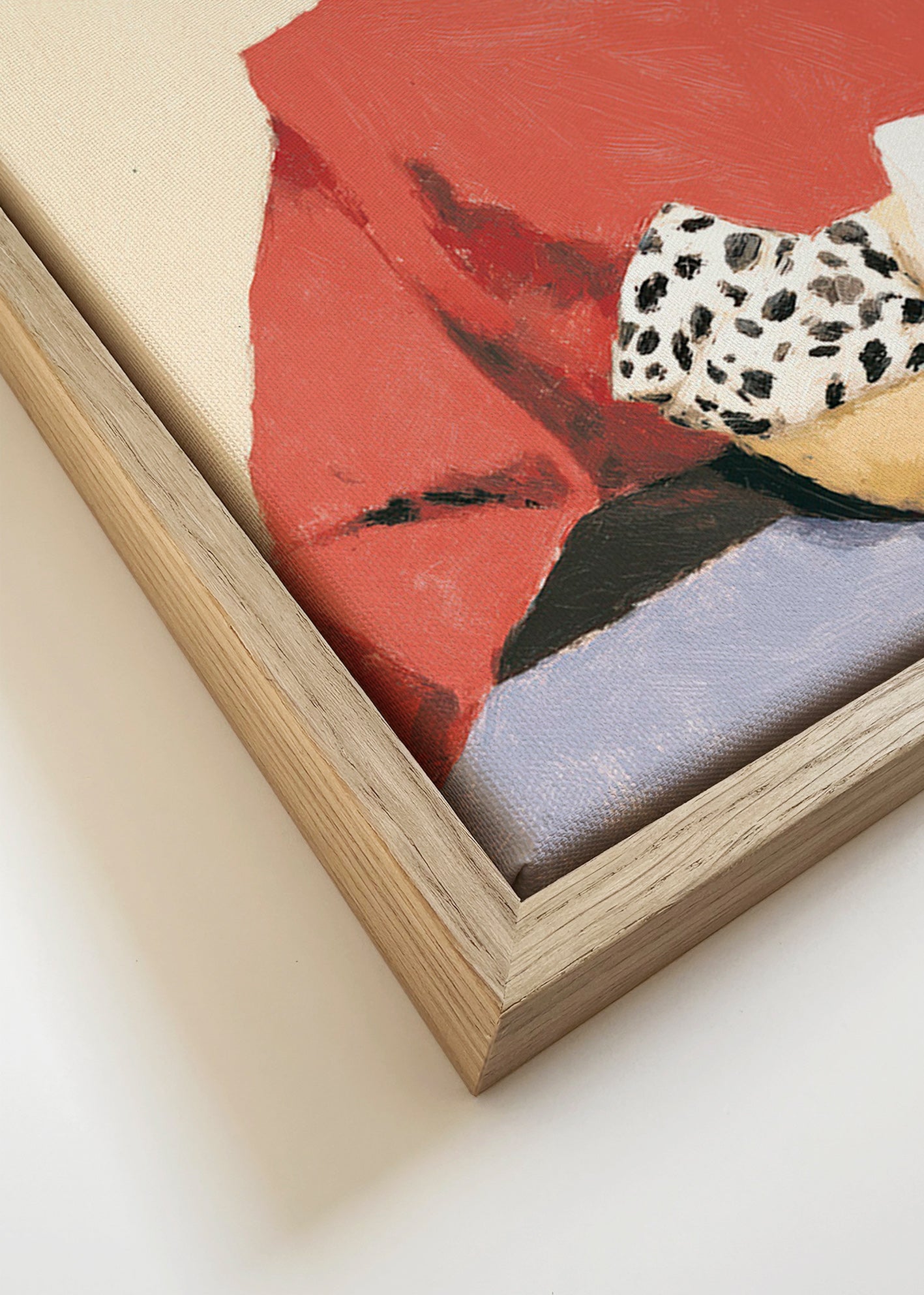 Arte para cozinha: mulher com tigela – Canvas detail