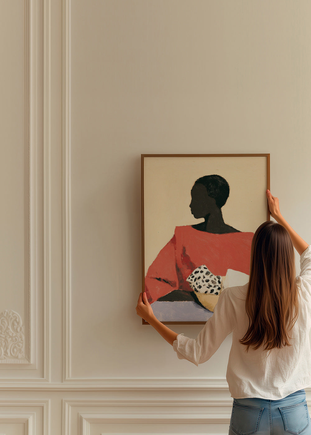 Arte para cozinha: mulher com tigela – Product3