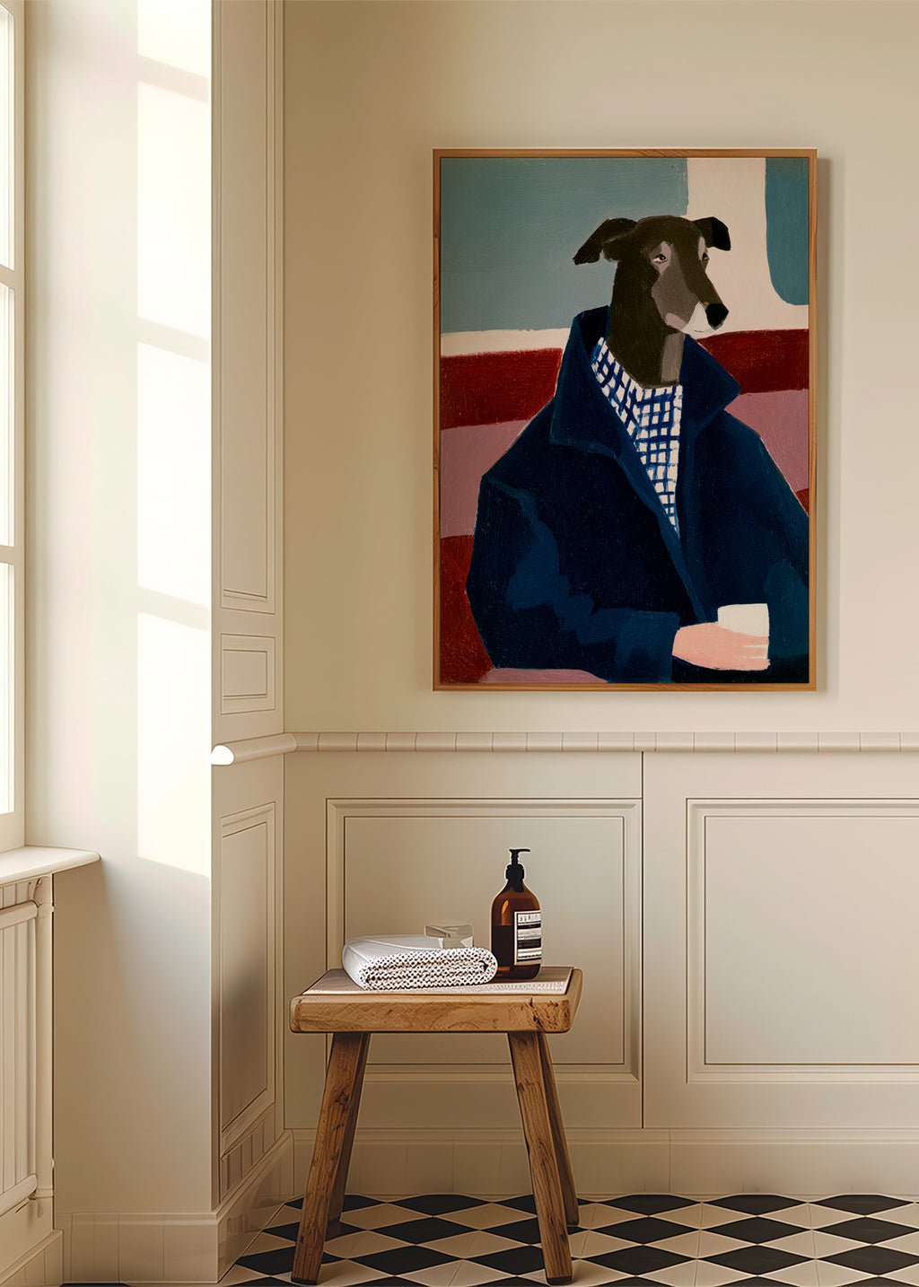 Galgo em casaco azul – Product2