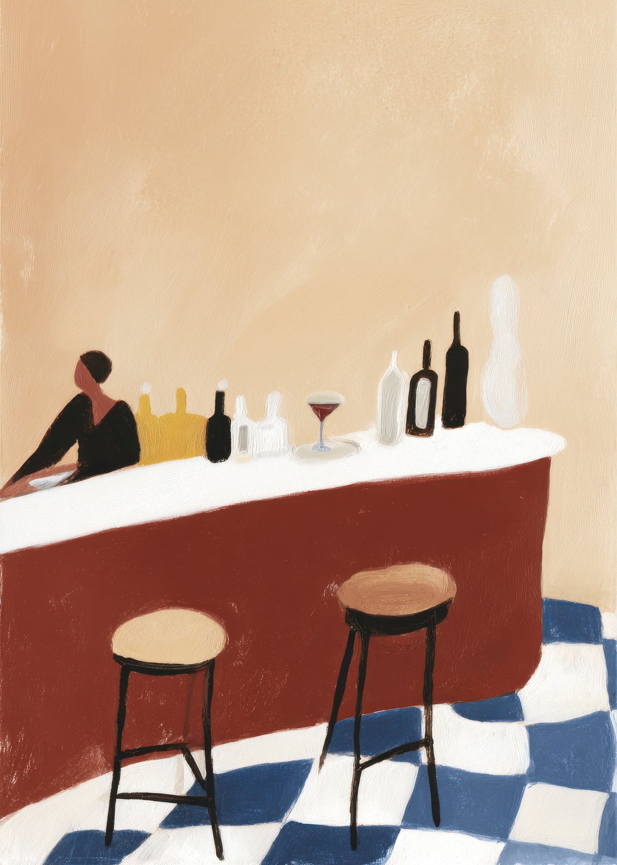 Evening Bar - Unframed art print