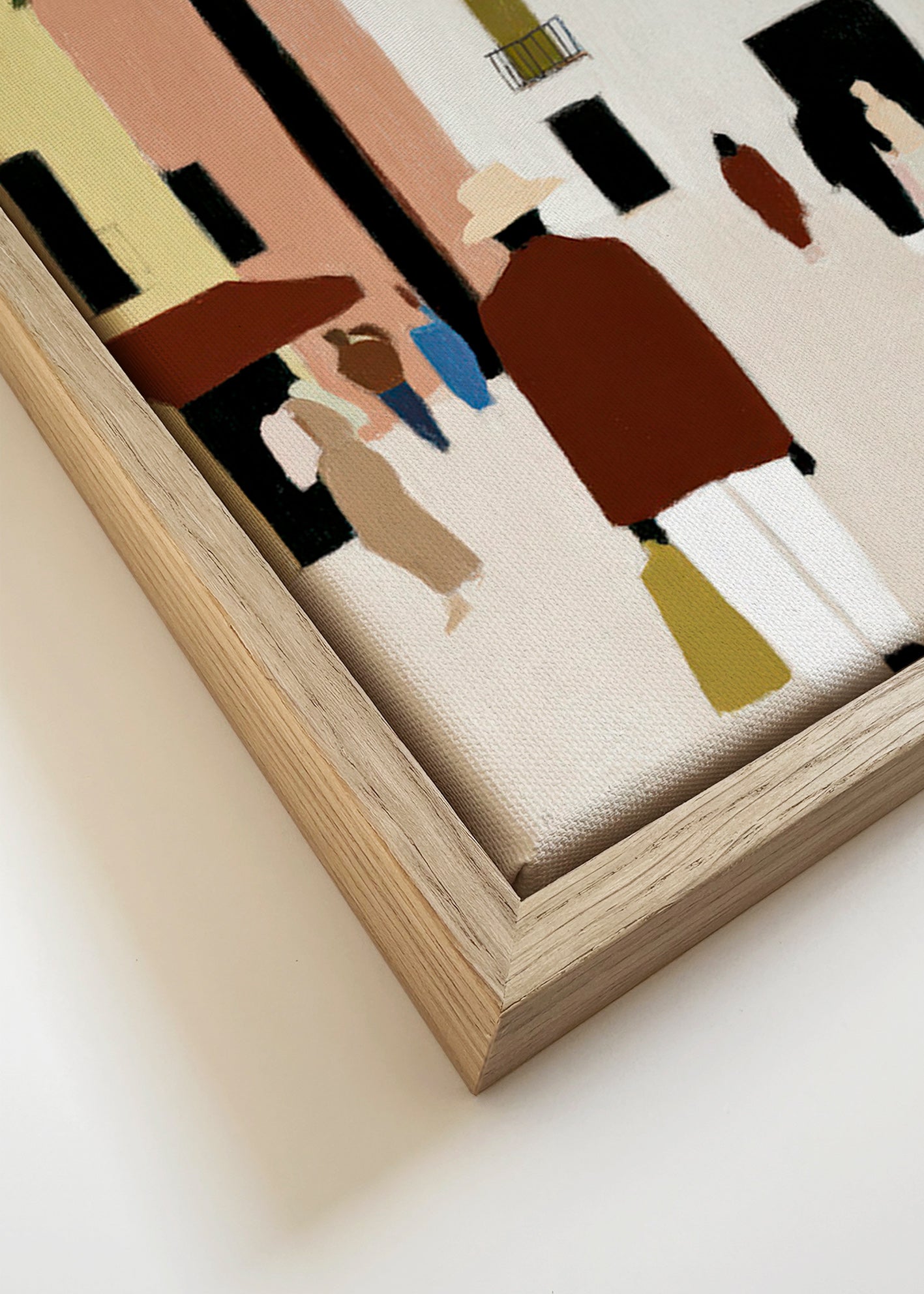Arte para cozinha: Passeio mediterrâneo com palmeira – Canvas detail