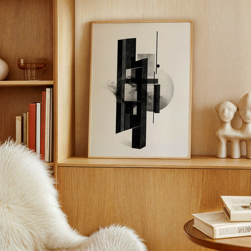 Monólitos geométricos em preto e branco – Product1