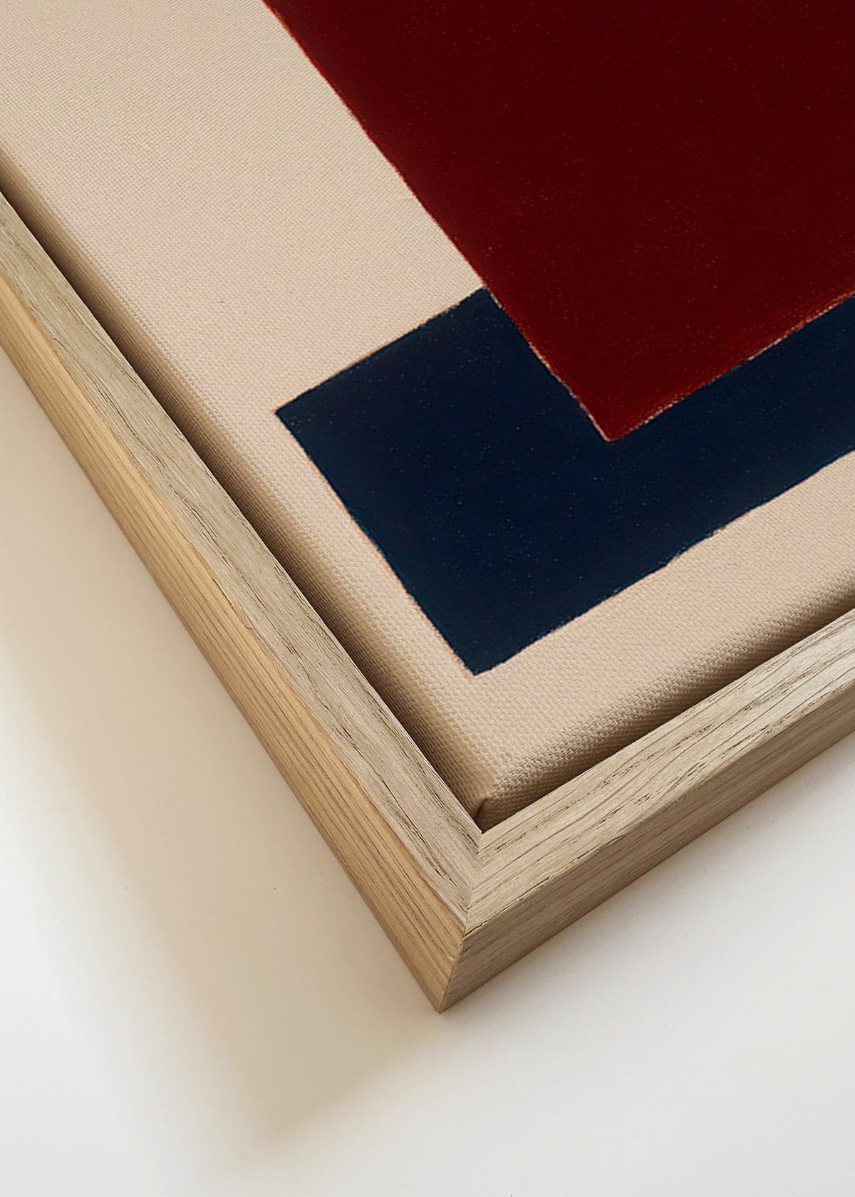 Quadro geométrico com retângulos sobrepostos – Canvas detail