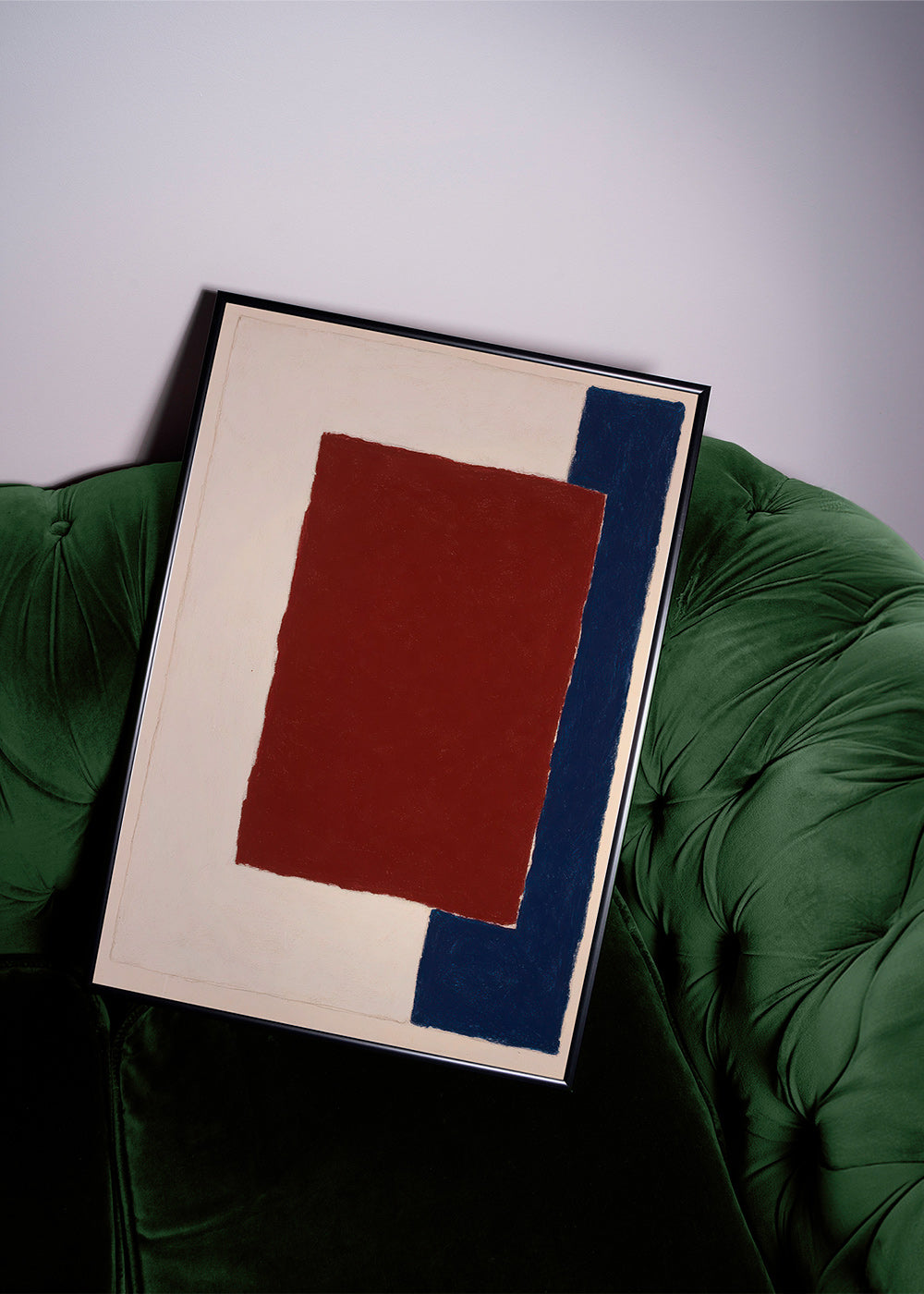 Arte abstrata com retângulo borgonha – Product2