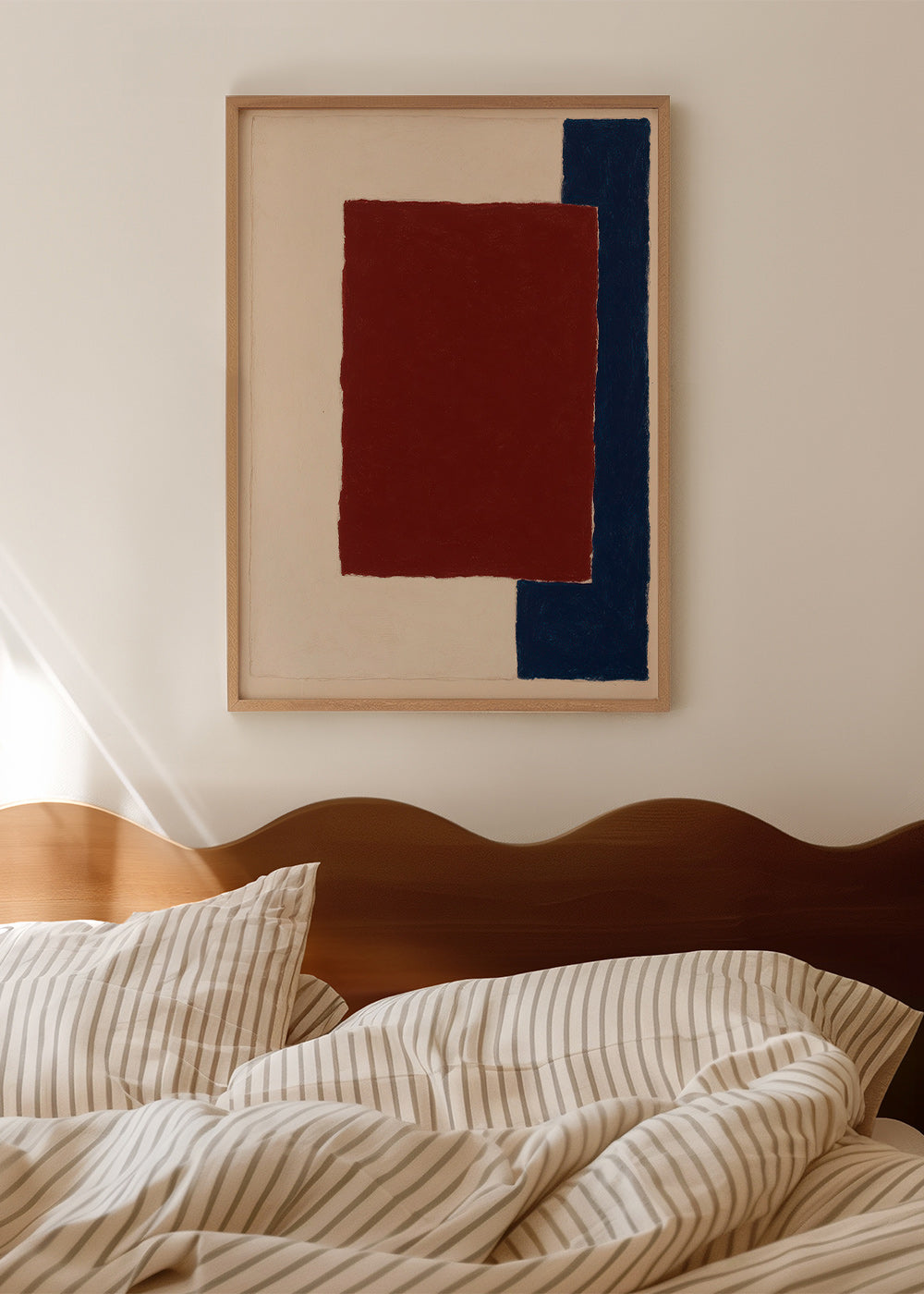Arte abstrata com retângulo borgonha – Product3