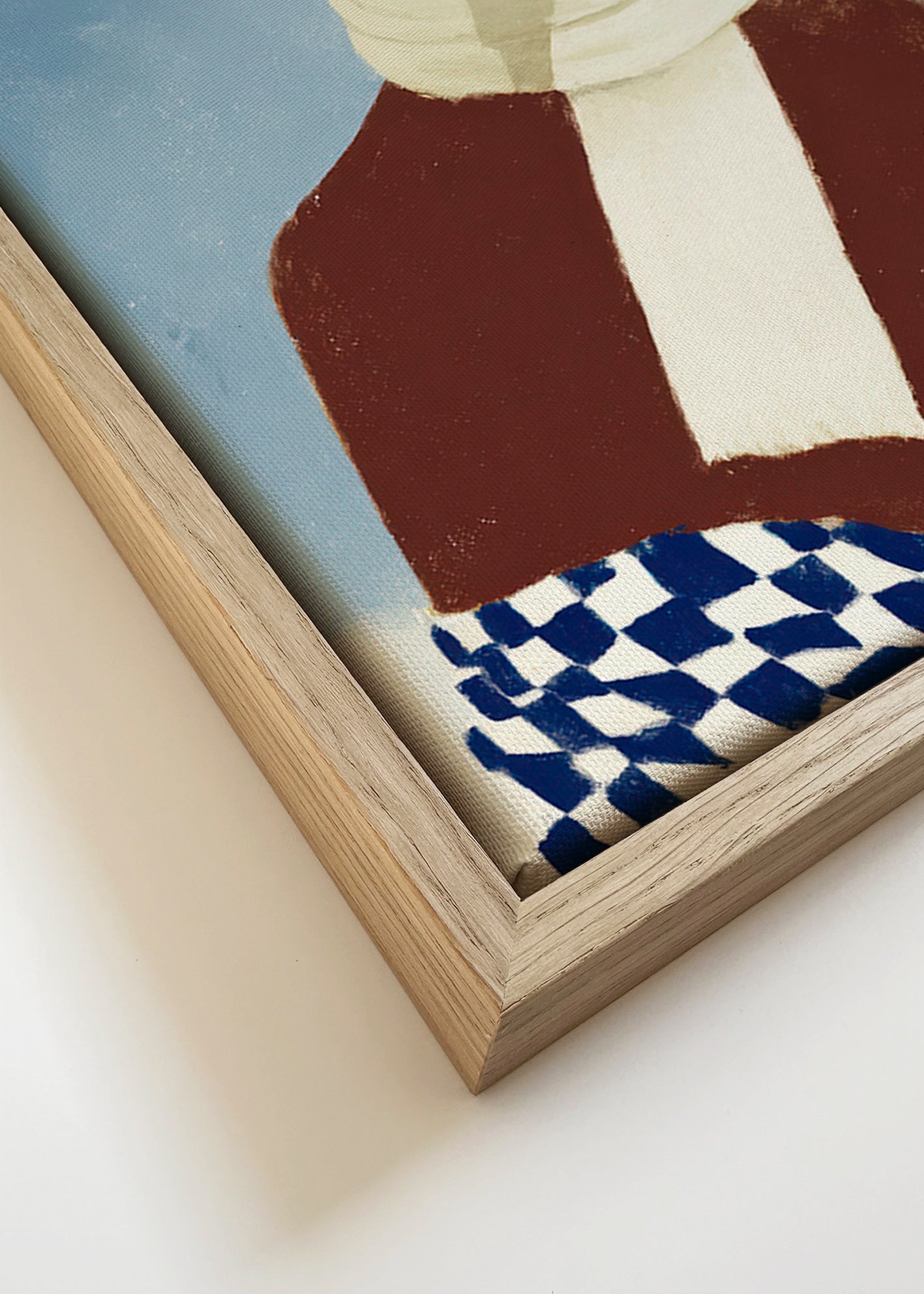 Quadro cão com cachecol de inverno – Canvas detail