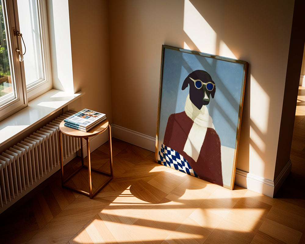 Quadro cão com cachecol de inverno – Product3