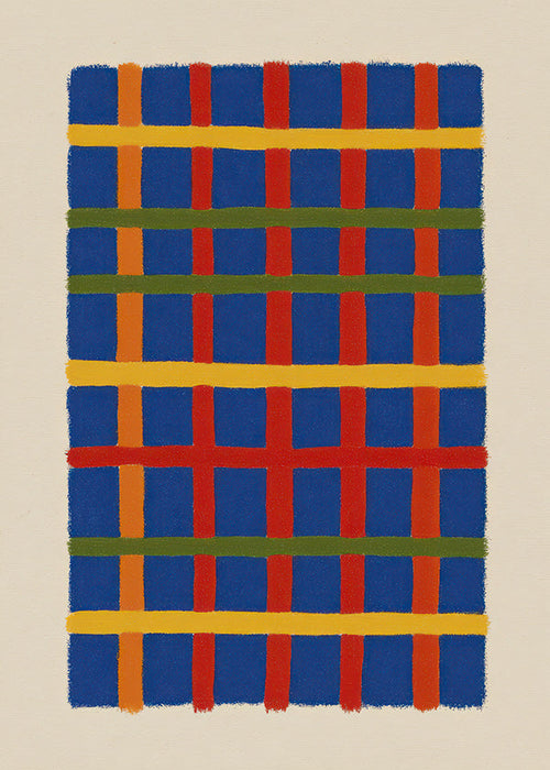 Arte geométrica grade cromática vertical
