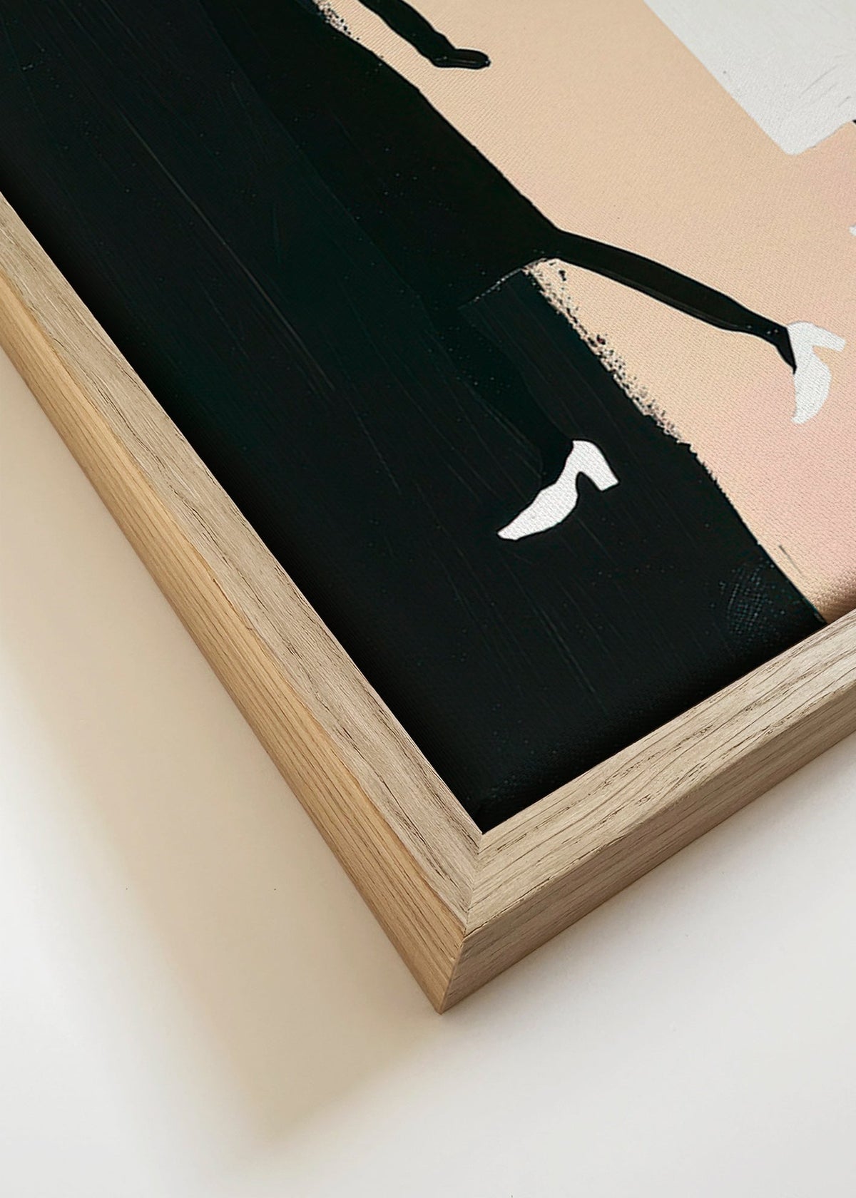 Ilustração de silhuetas minimalistas – Canvas detail