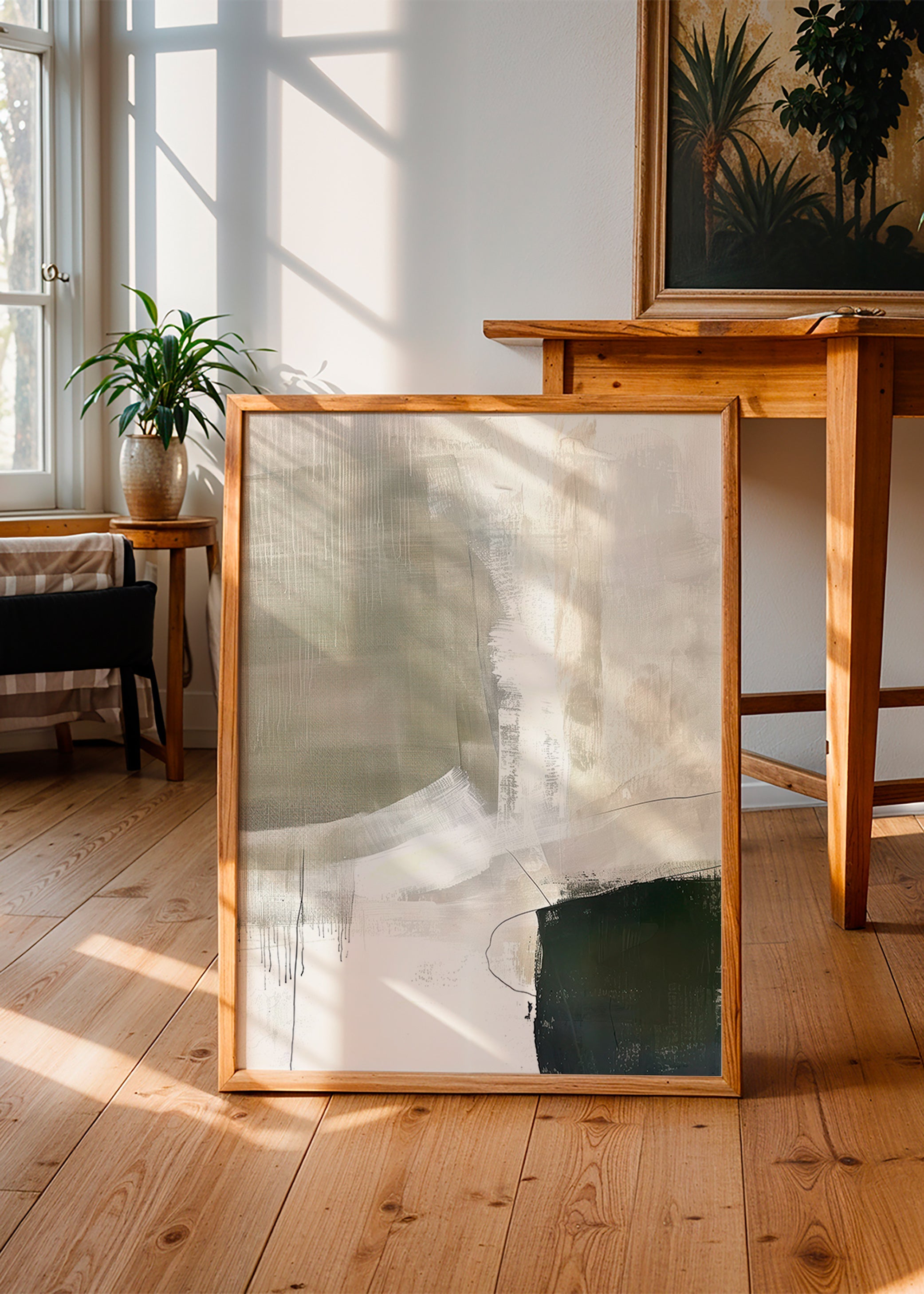 Arte abstrato em tons bege neutros – Product3