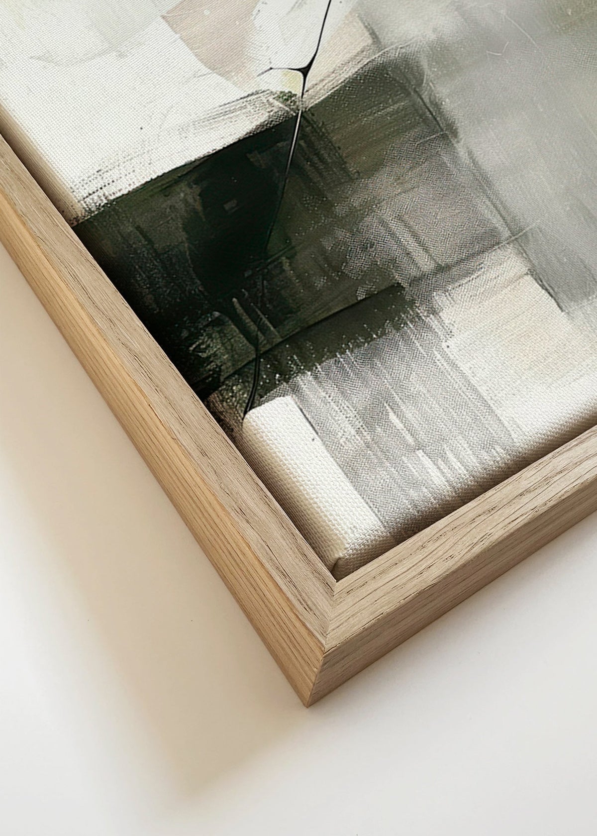 Quadro abstrato com horizonte suave – Canvas detail