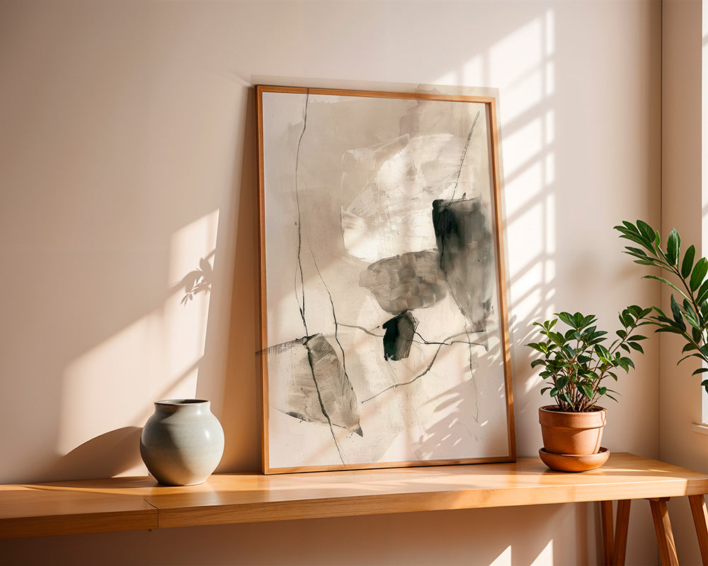Obra abstrata com lavagens de tinta – Product1