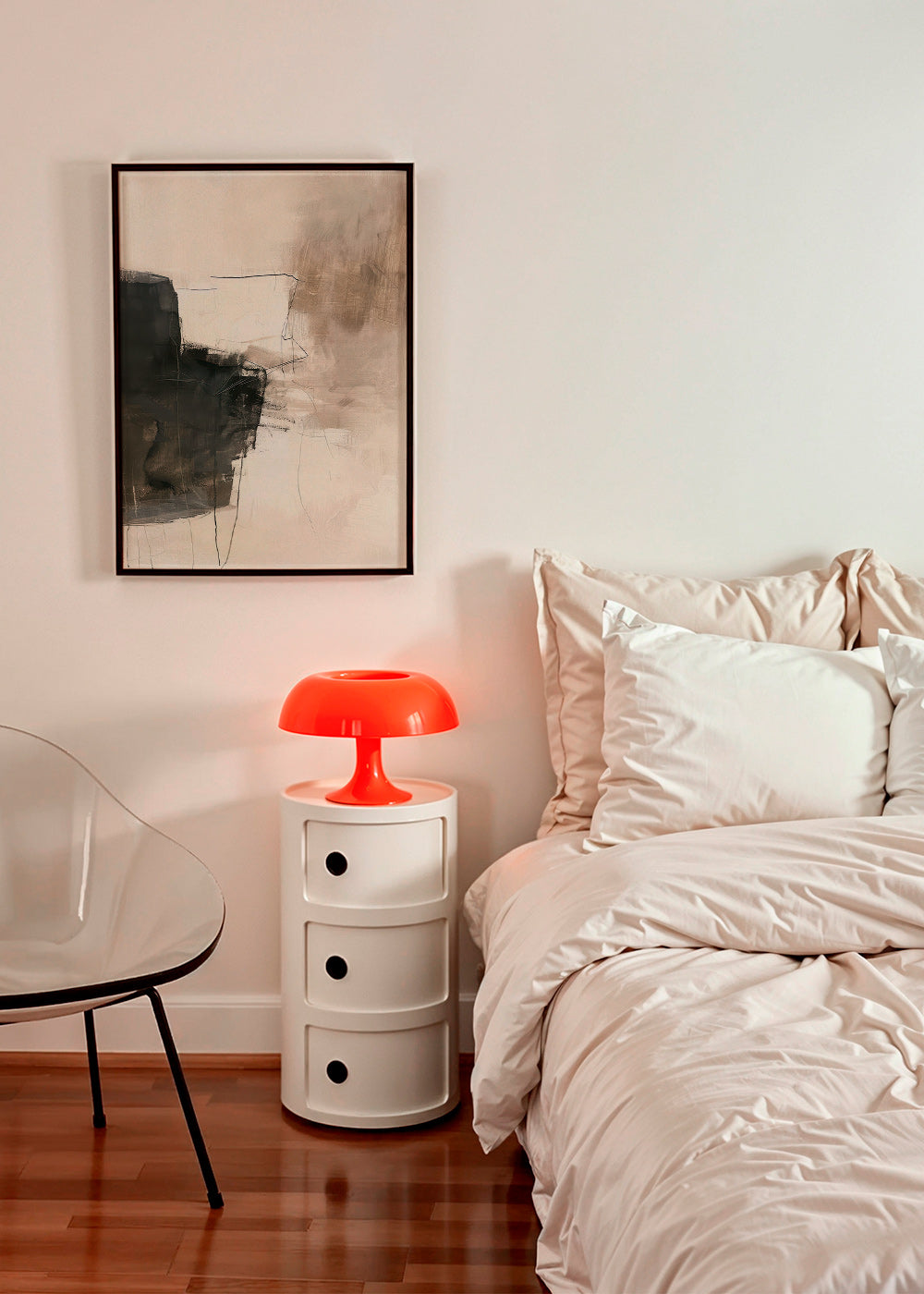 Obra abstrata com bloco escuro – Product1