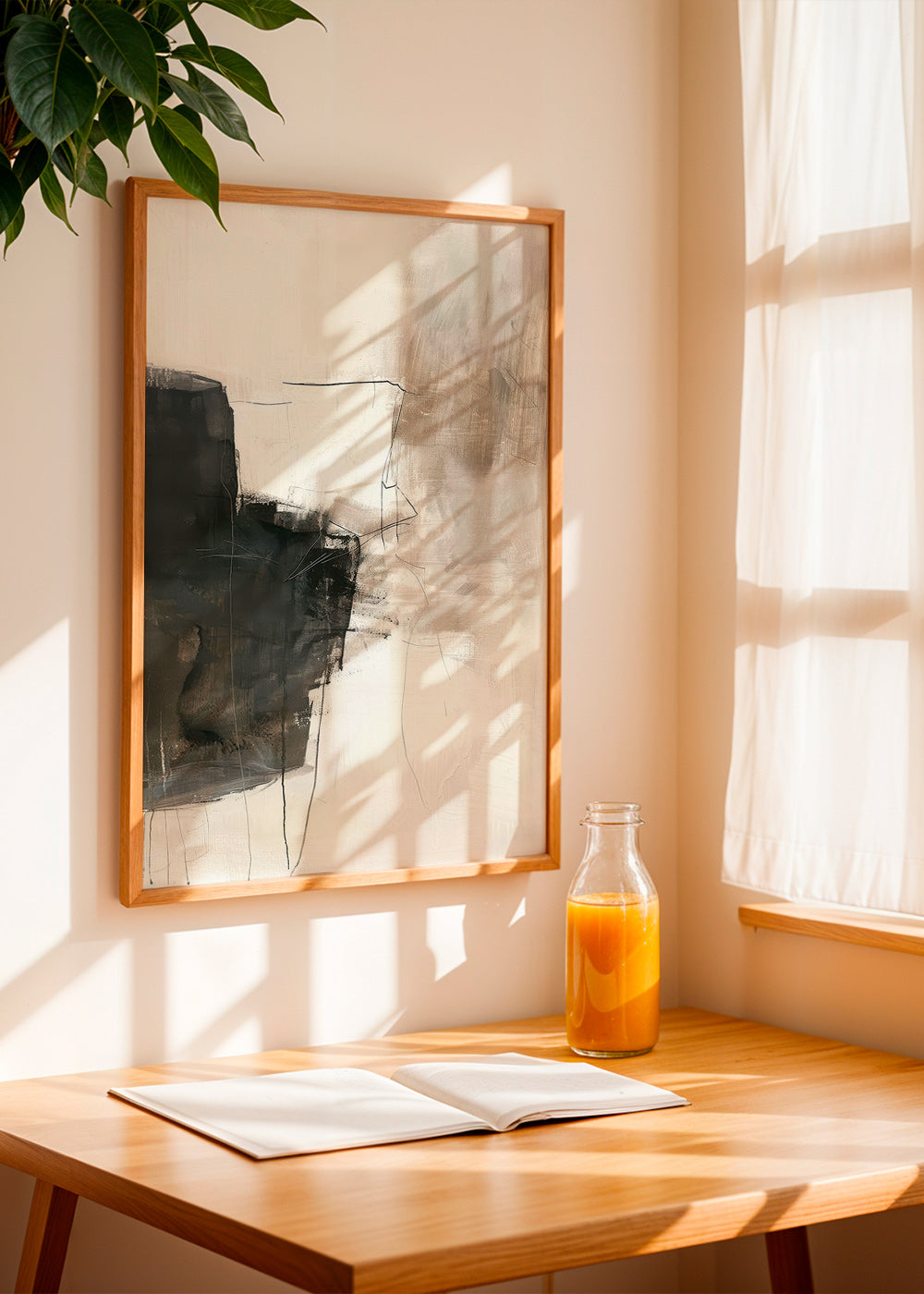Obra abstrata com bloco escuro – Product3