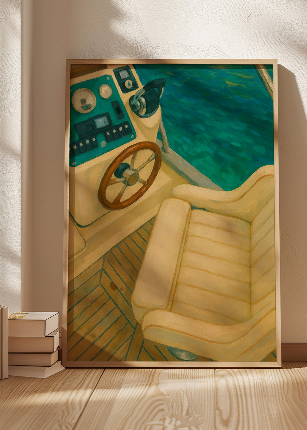 Arte paisagística com leme e mar turquesa – Product1