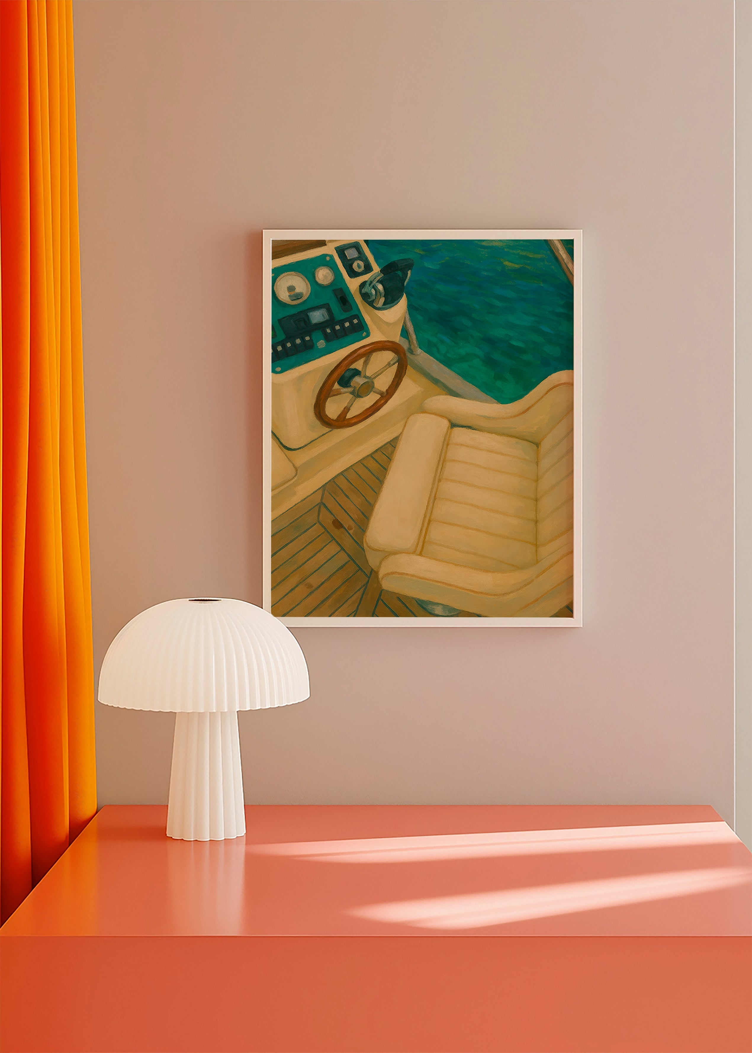 Arte paisagística com leme e mar turquesa – Product3