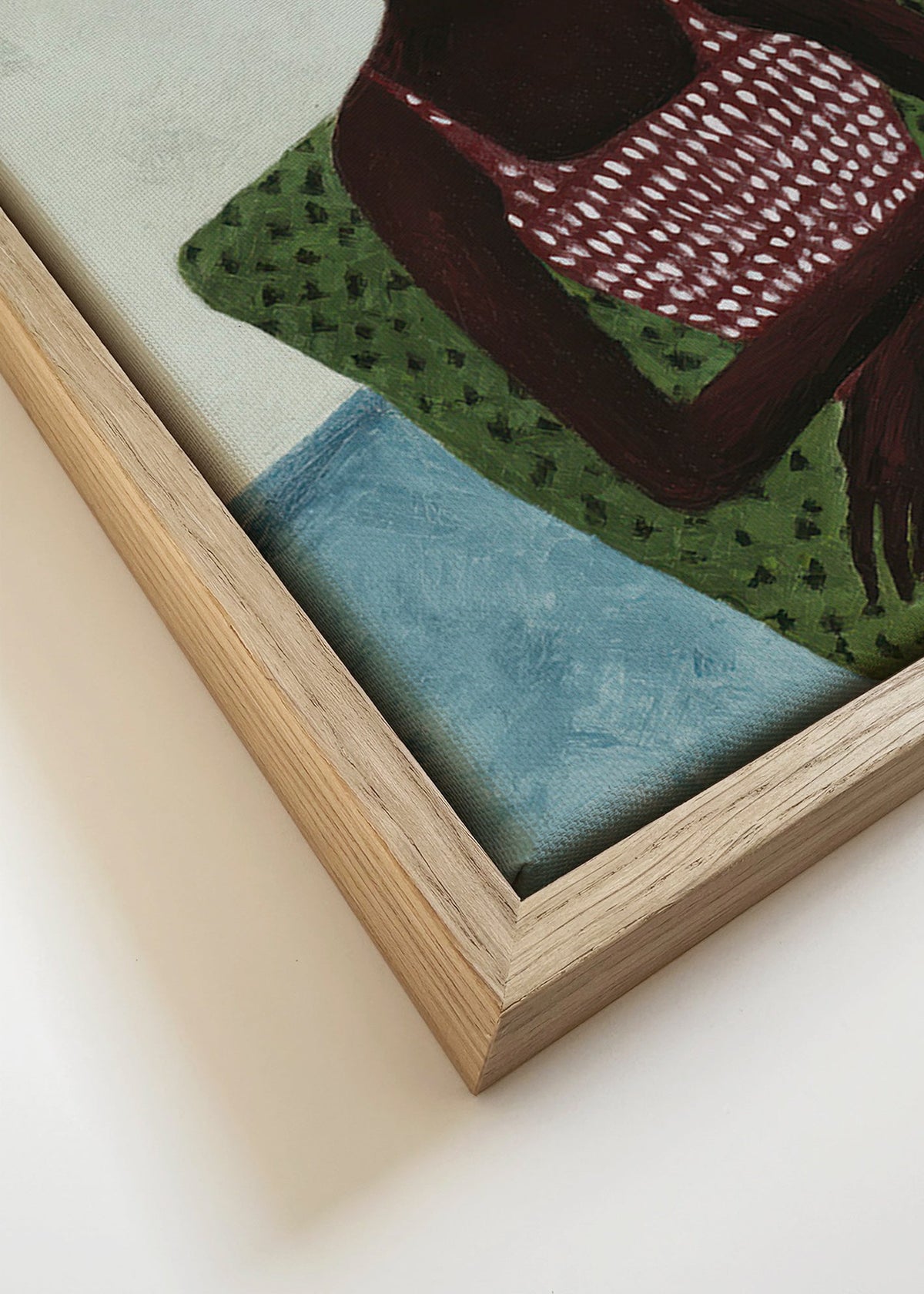 Ilustração elegante de figura reclinada – Canvas detail