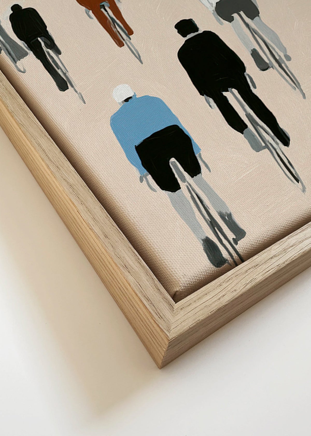 Arte desportiva Passeio de ciclistas – Canvas detail