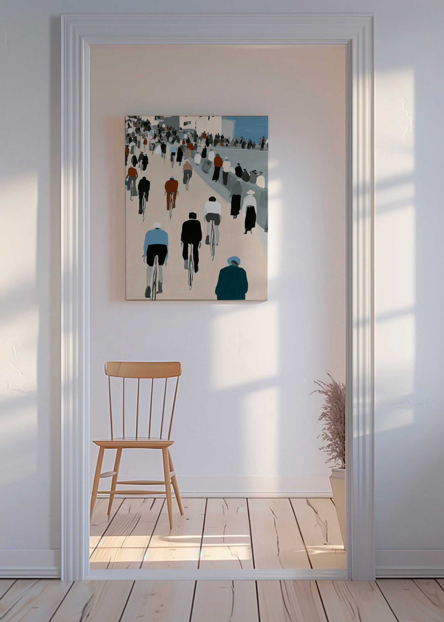 Arte desportiva Passeio de ciclistas – Canvas