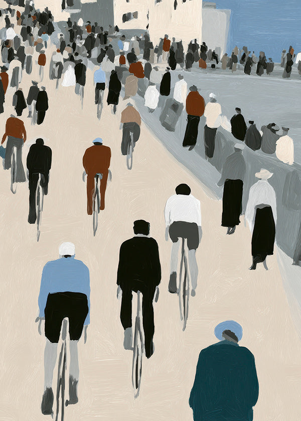 Arte desportiva Passeio de ciclistas