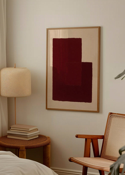Obra abstrata granada com retângulos sobrepostos – Product1