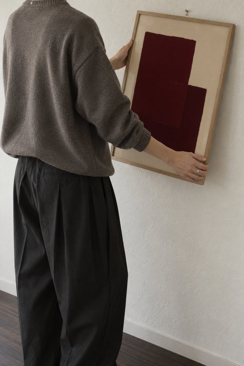 Crimson Structure II - Framed poster in an interior