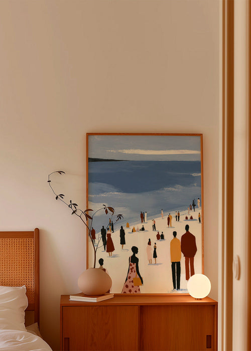 Arte paisagística: praia com figuras estilizadas – Product1