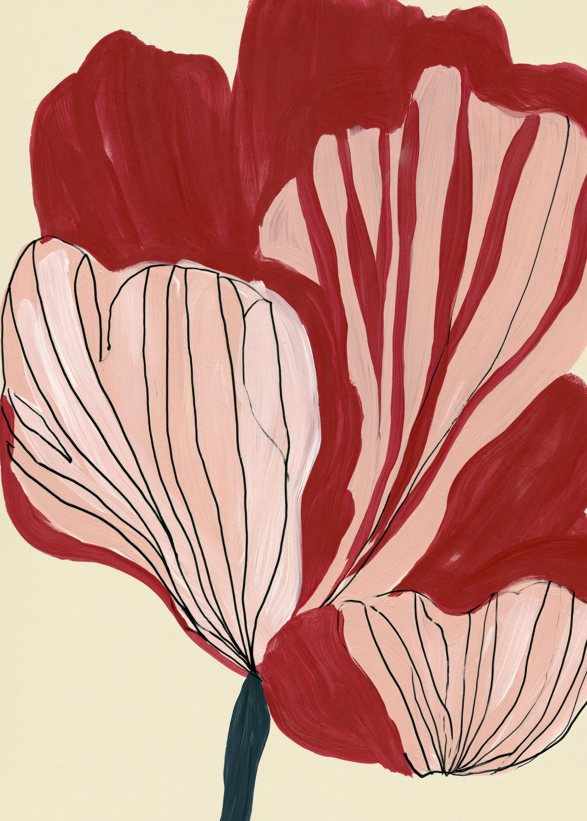 Scarlet Petals - Unframed art print