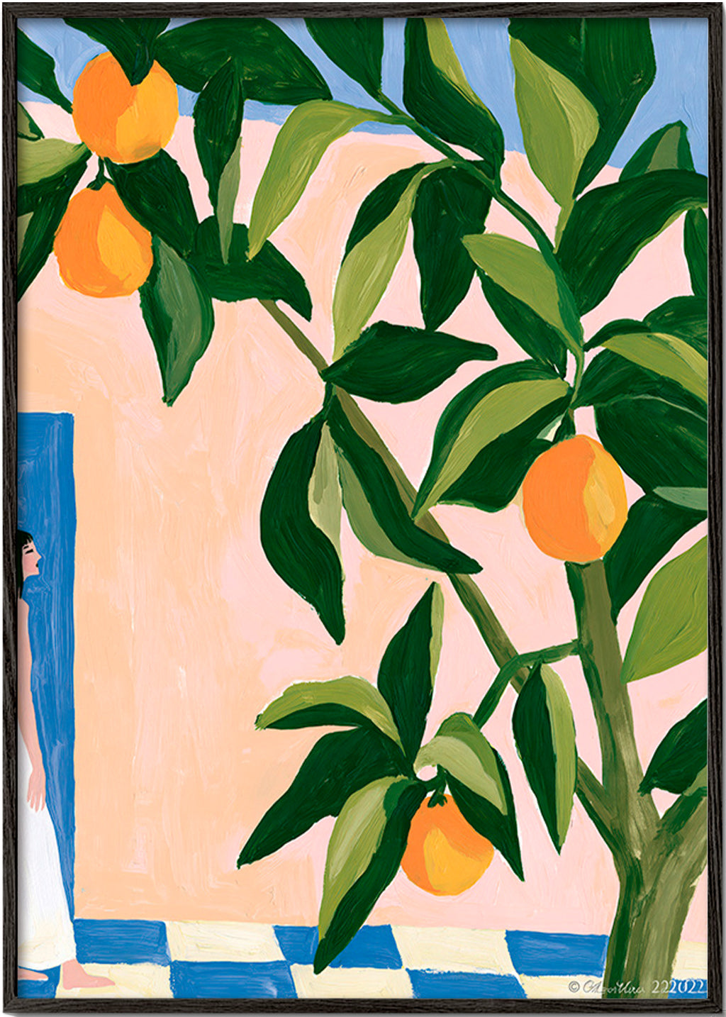 Arte para cozinha Limões de Amalfi pintados