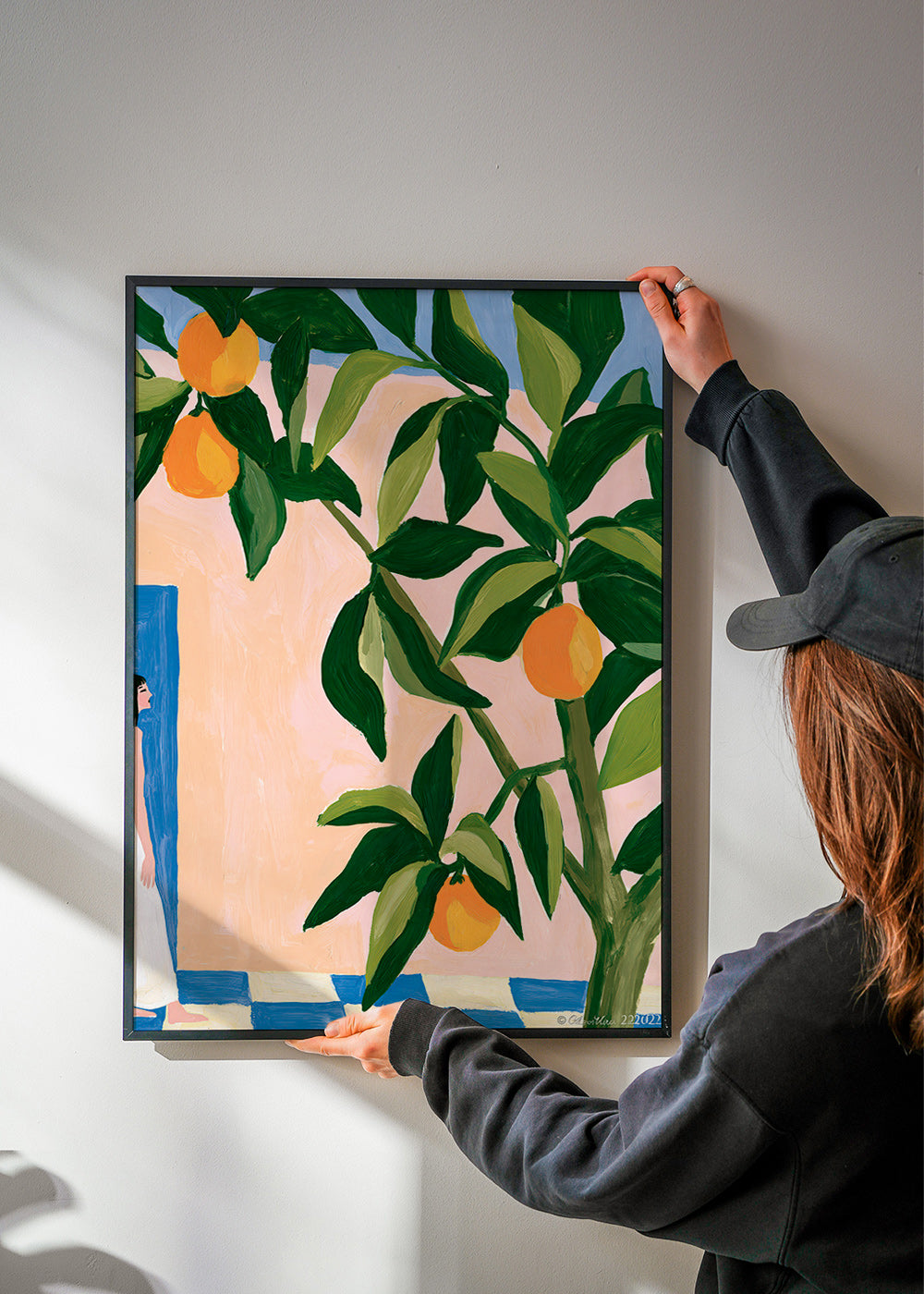 Arte para cozinha Limões de Amalfi pintados