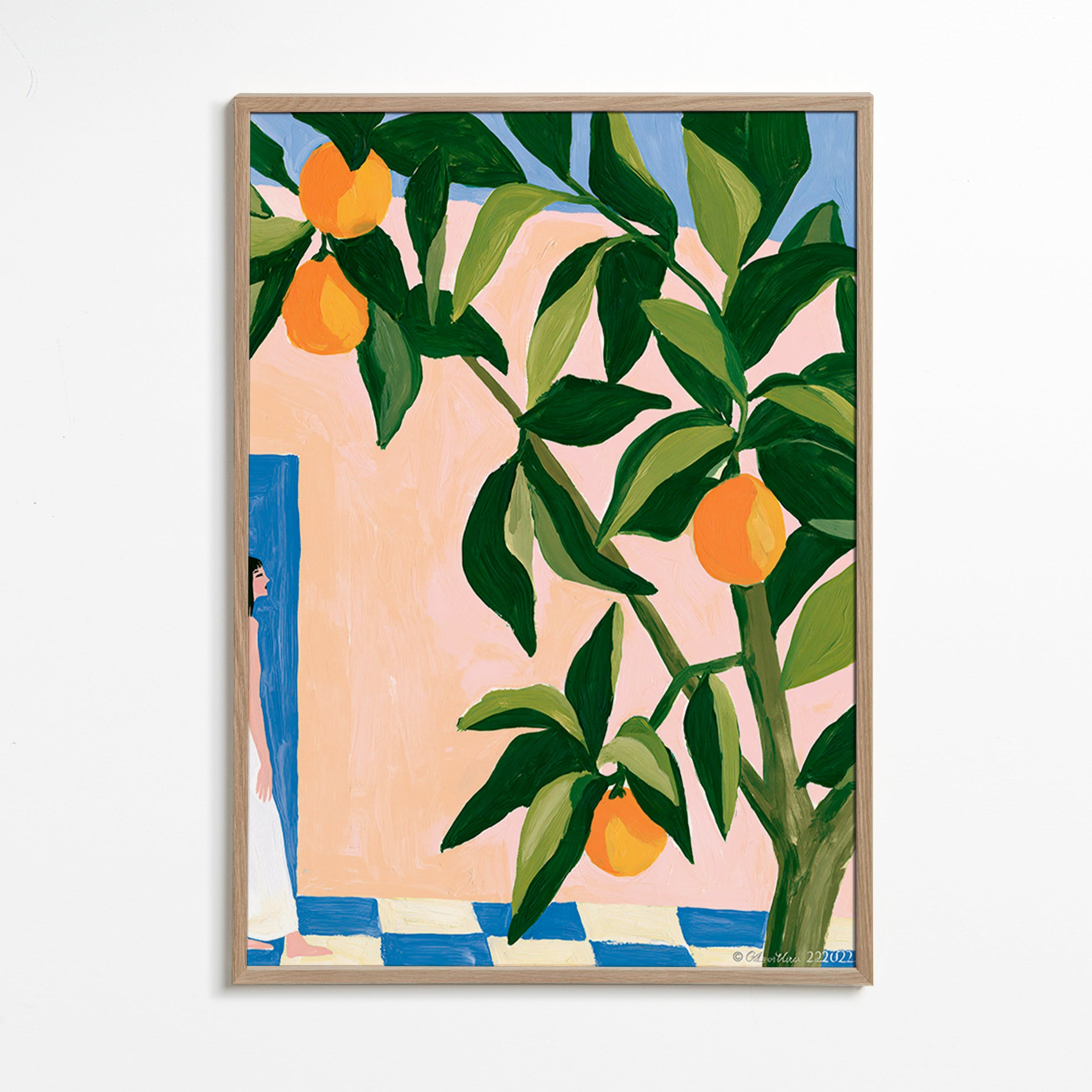 Arte para cozinha Limões de Amalfi pintados