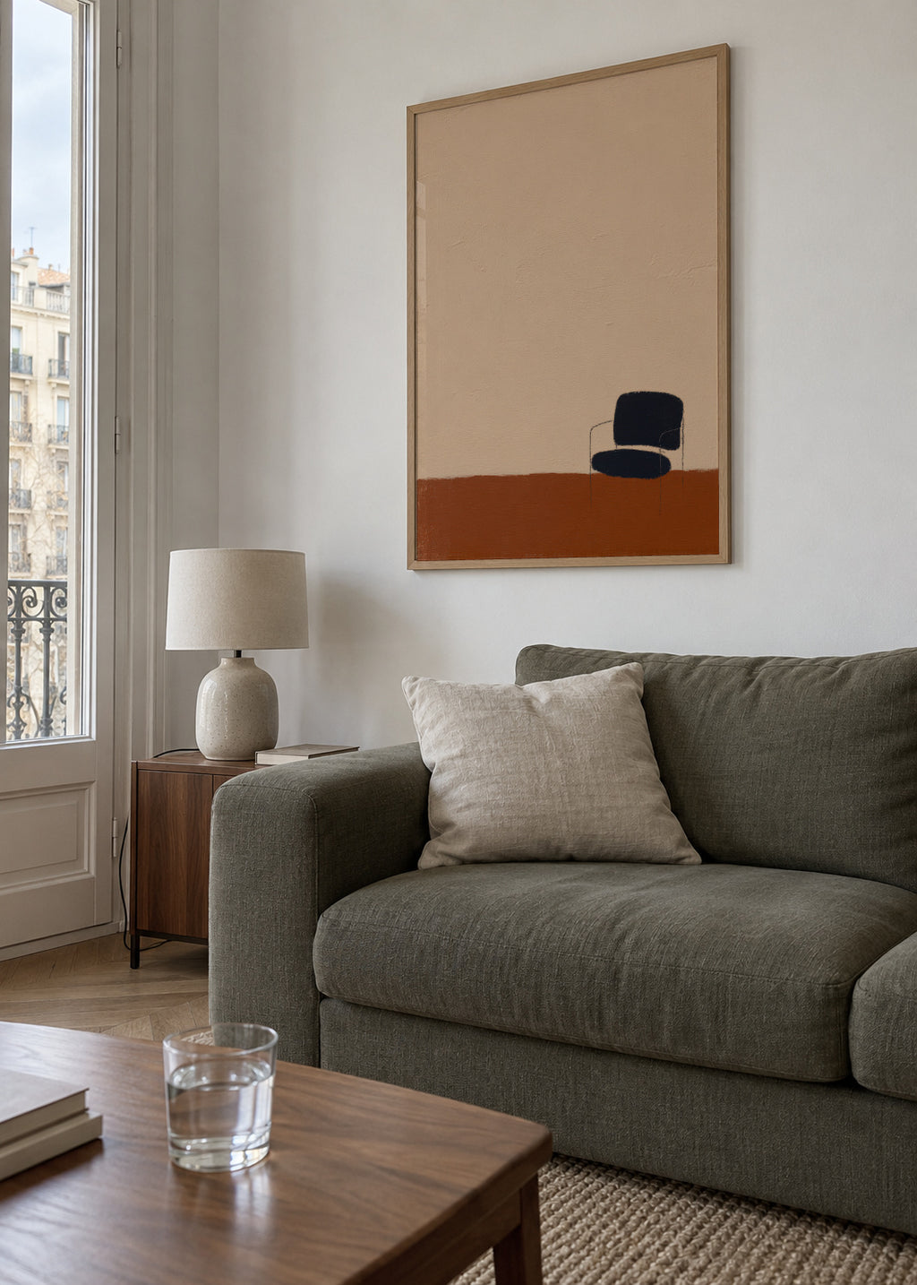 Earthy chair - Framed poster in an interior