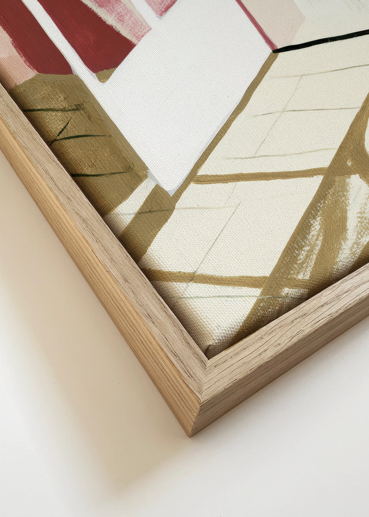 Open Window to Sea - Framed canvas detail