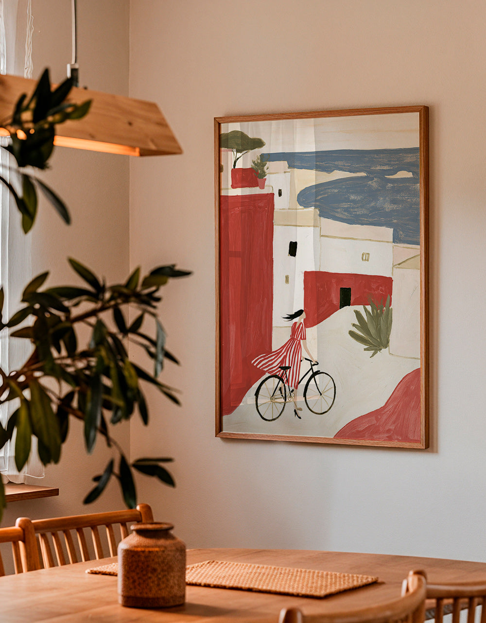 Ilustração bicicleta costeira