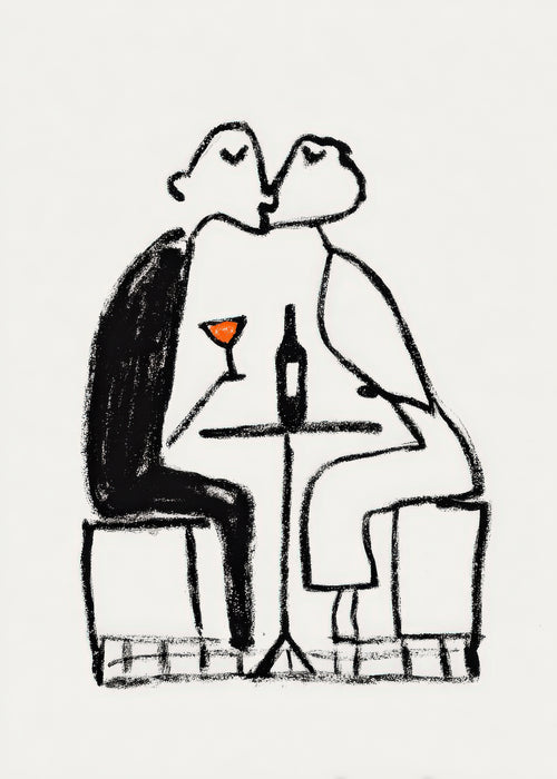 Wine for Two - Unframed art print