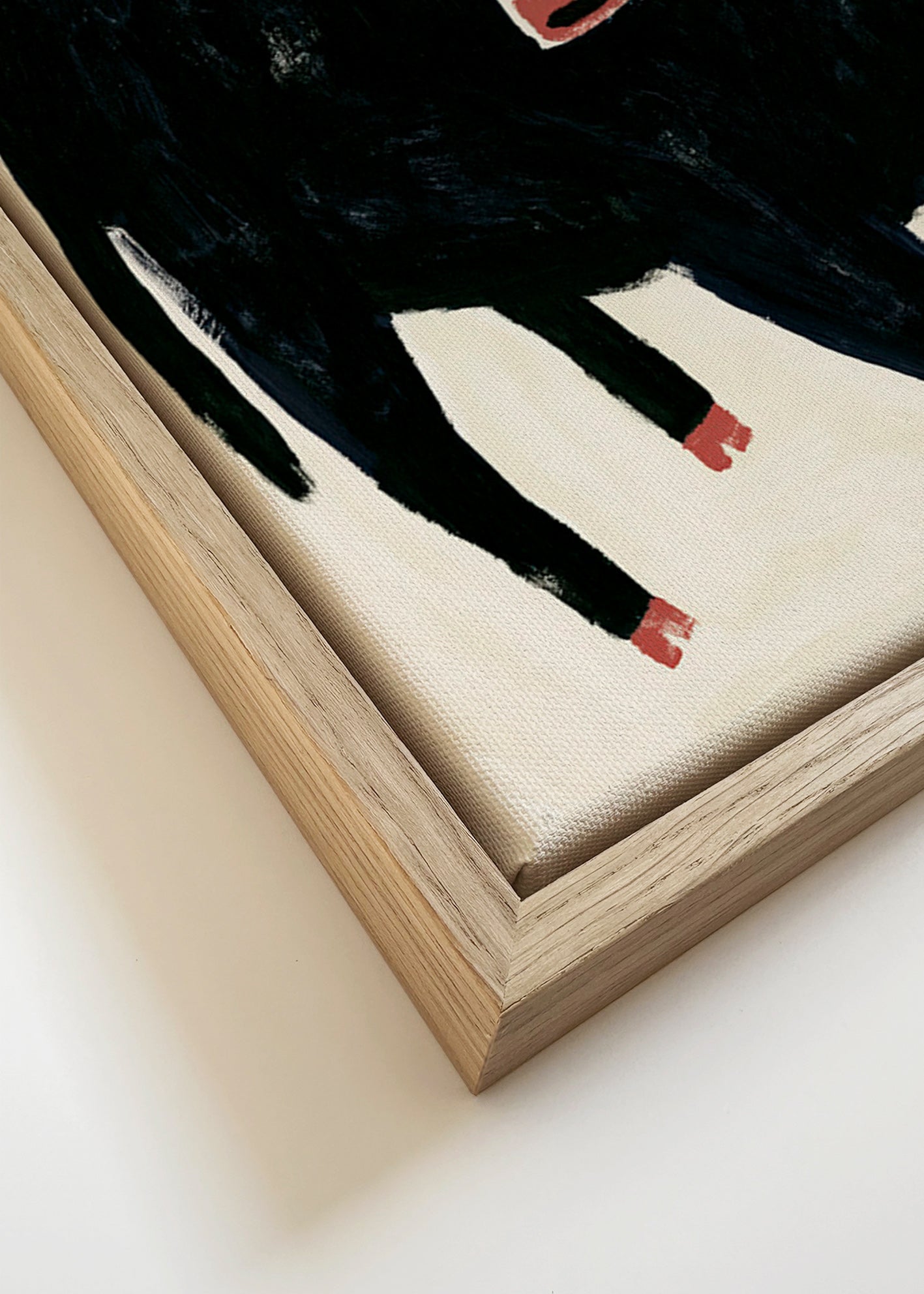 Quadro touro negro expressivo