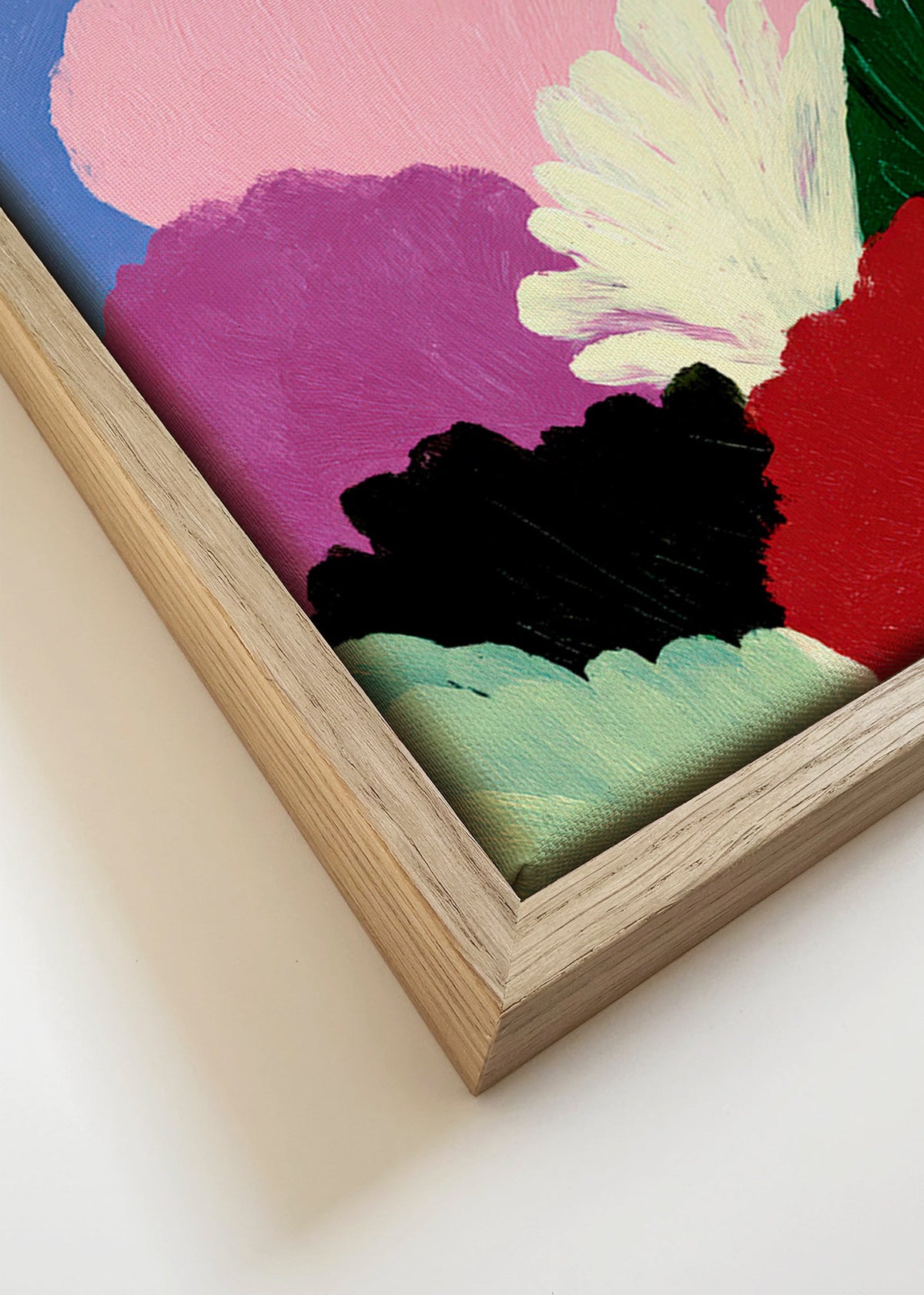 Estampa botânica Bloomscape com flores abstratas