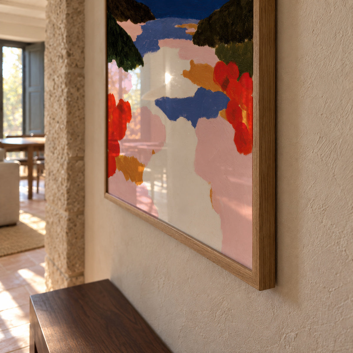 Coastal Bloom - Framed poster detail