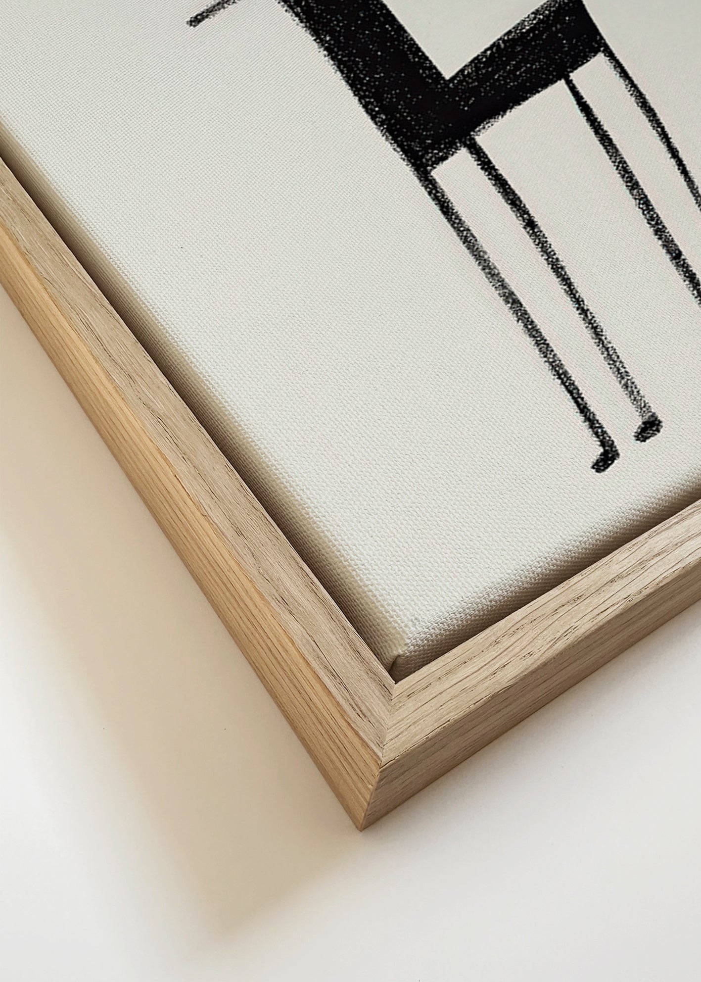 Quadro criatura minimal em traço