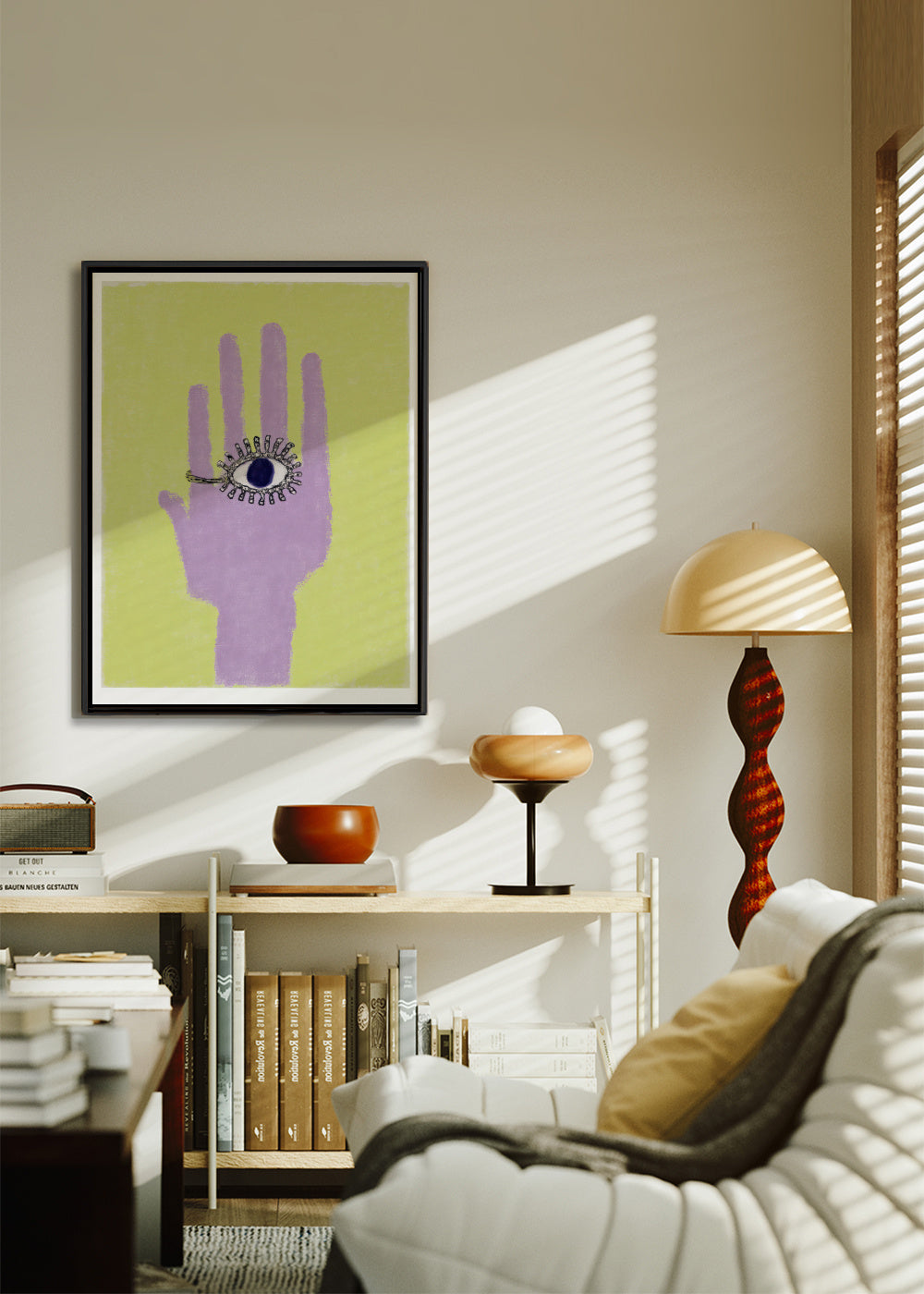 Mystic Hand - Framed canvas in an interior