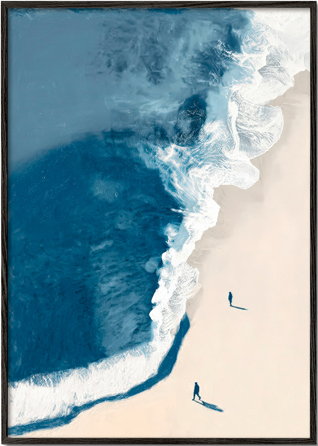 Arte para paisagem: ondas de inverno aéreas