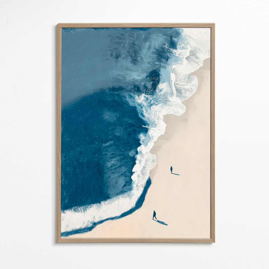 Arte para paisagem: ondas de inverno aéreas