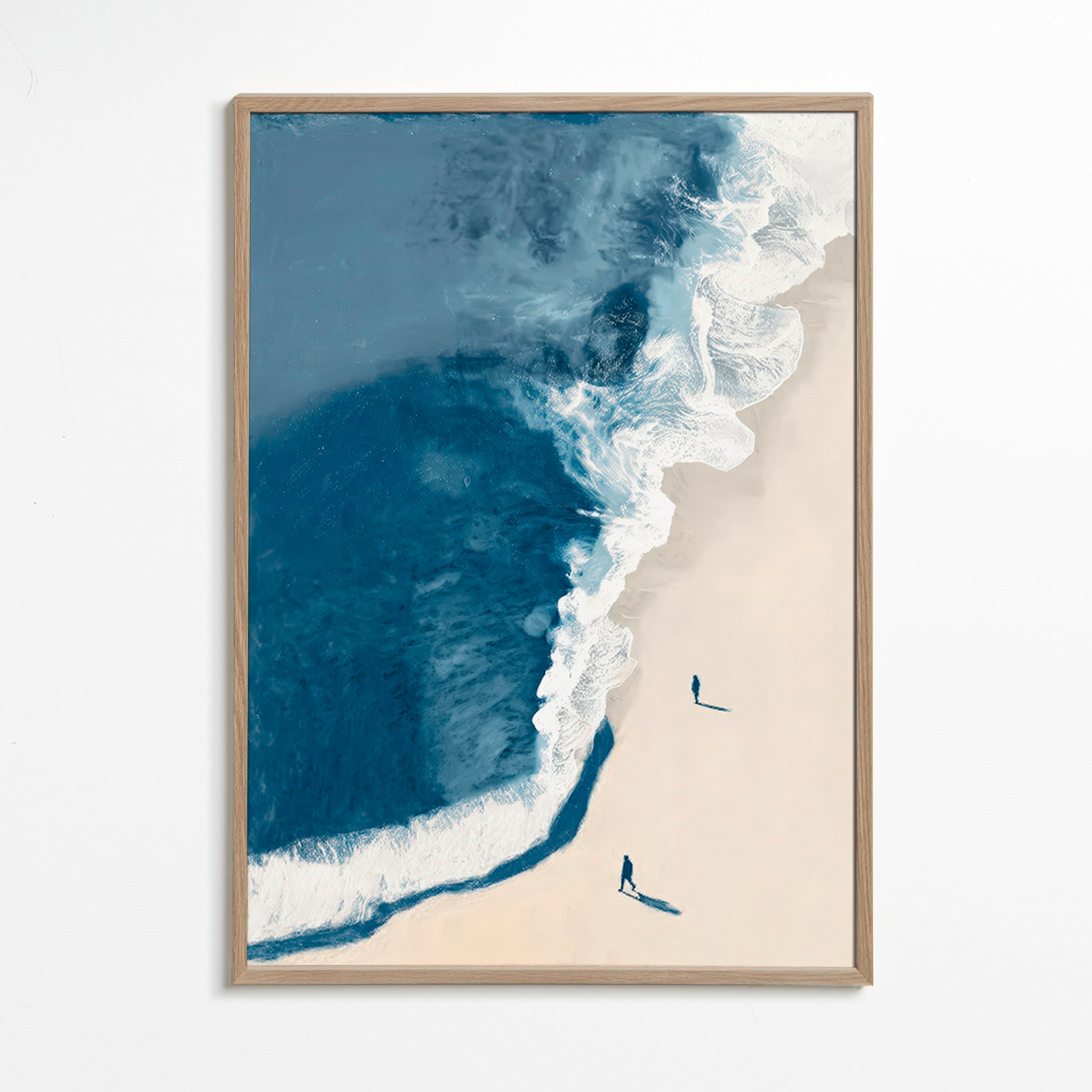 Arte para paisagem: ondas de inverno aéreas