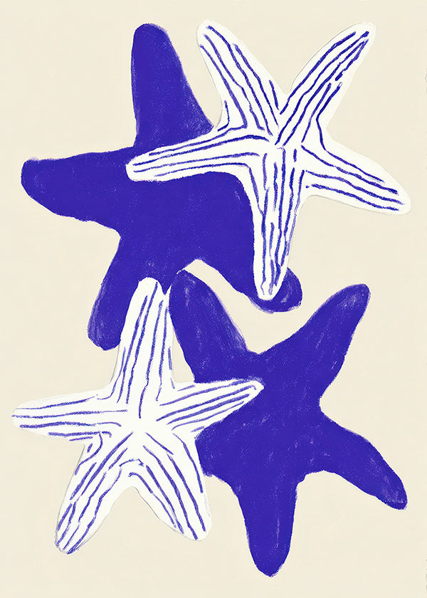 Estrelas-do-mar índigo