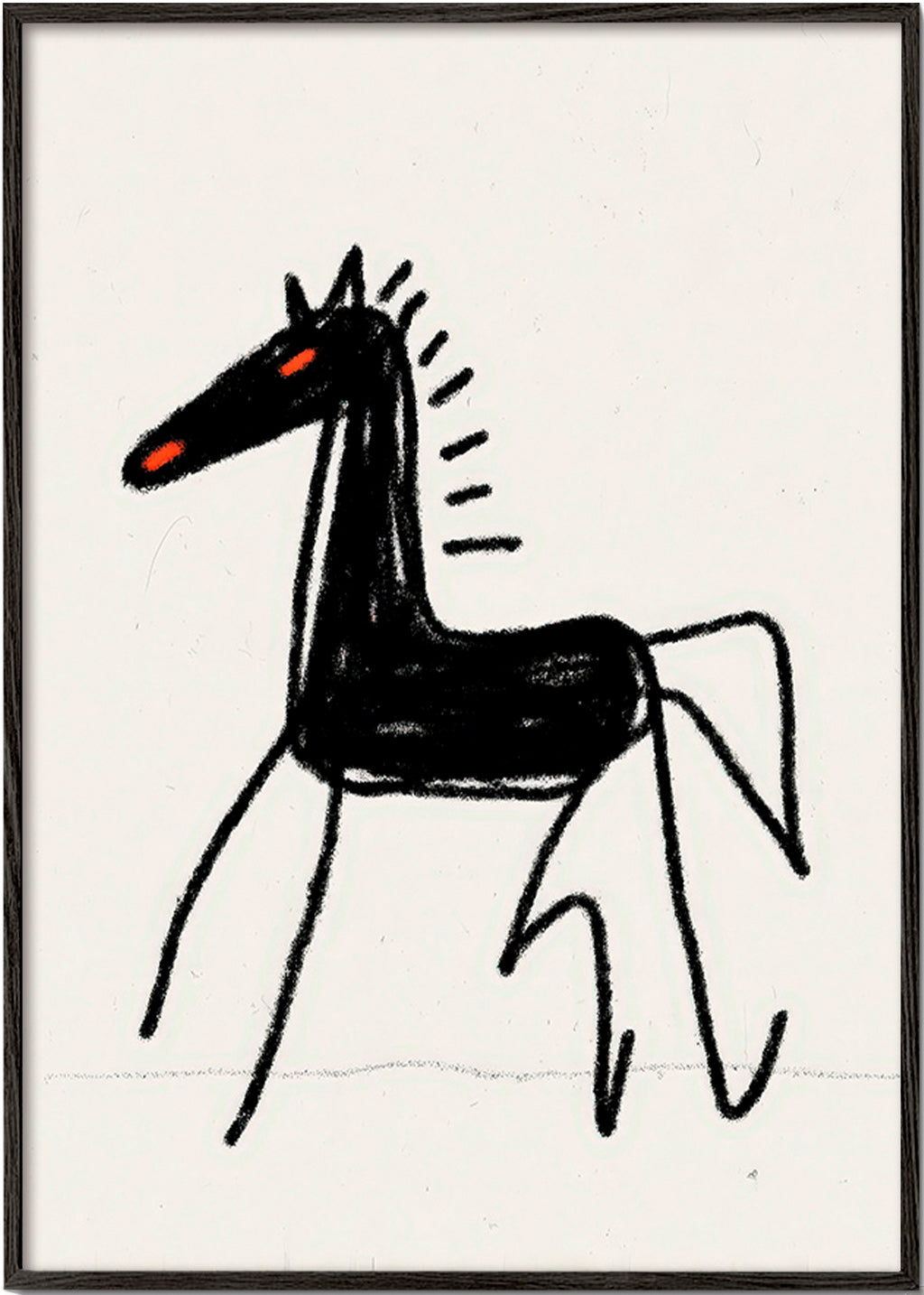 Esboço cavalo preto