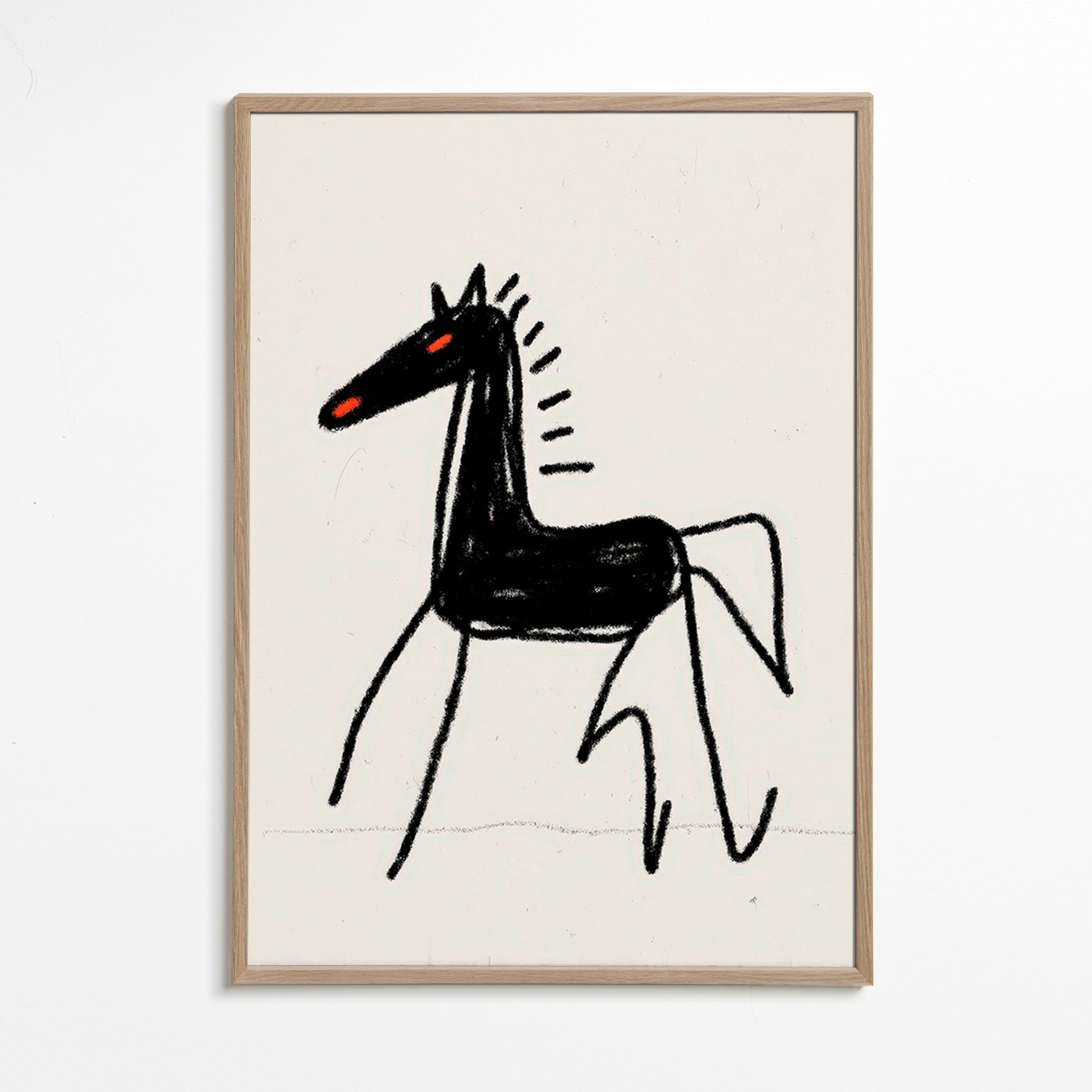 Esboço cavalo preto