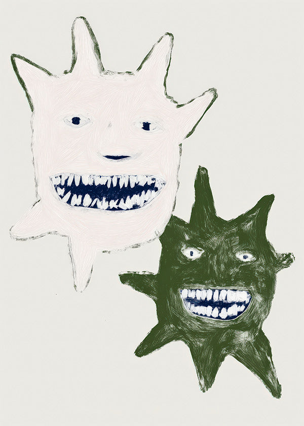 Ilustração monstros gémeos