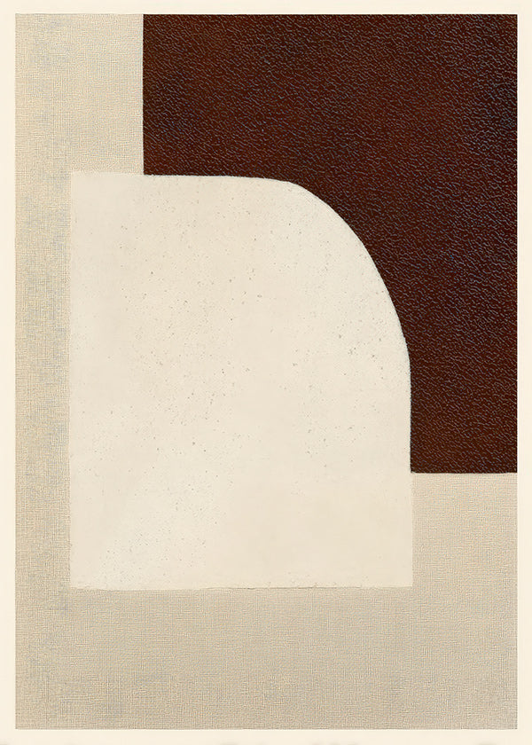 Quadro abstrato arco texturizado