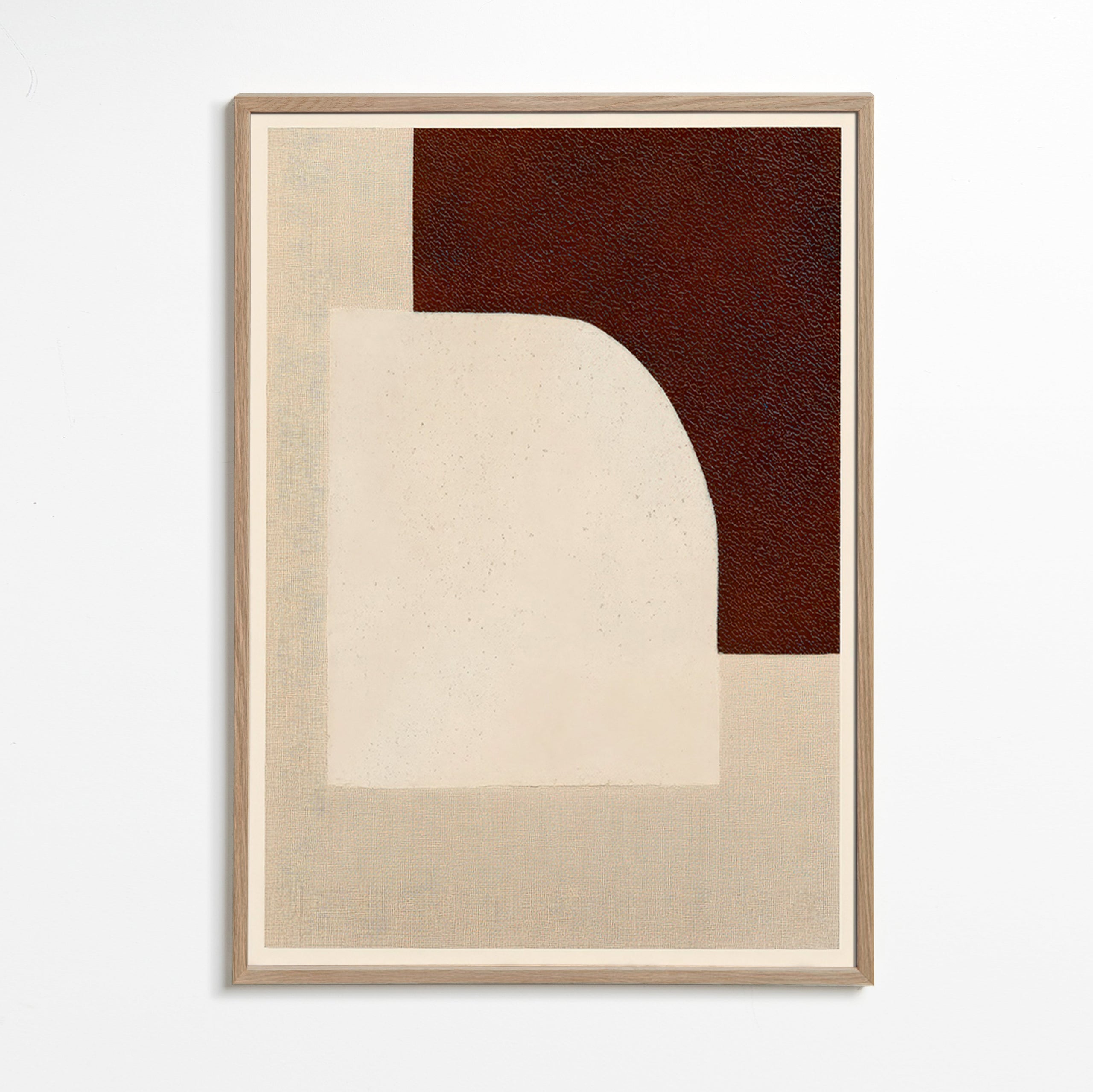 Quadro abstrato arco texturizado